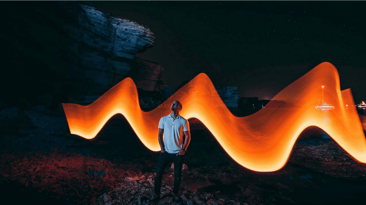 photo de light painting