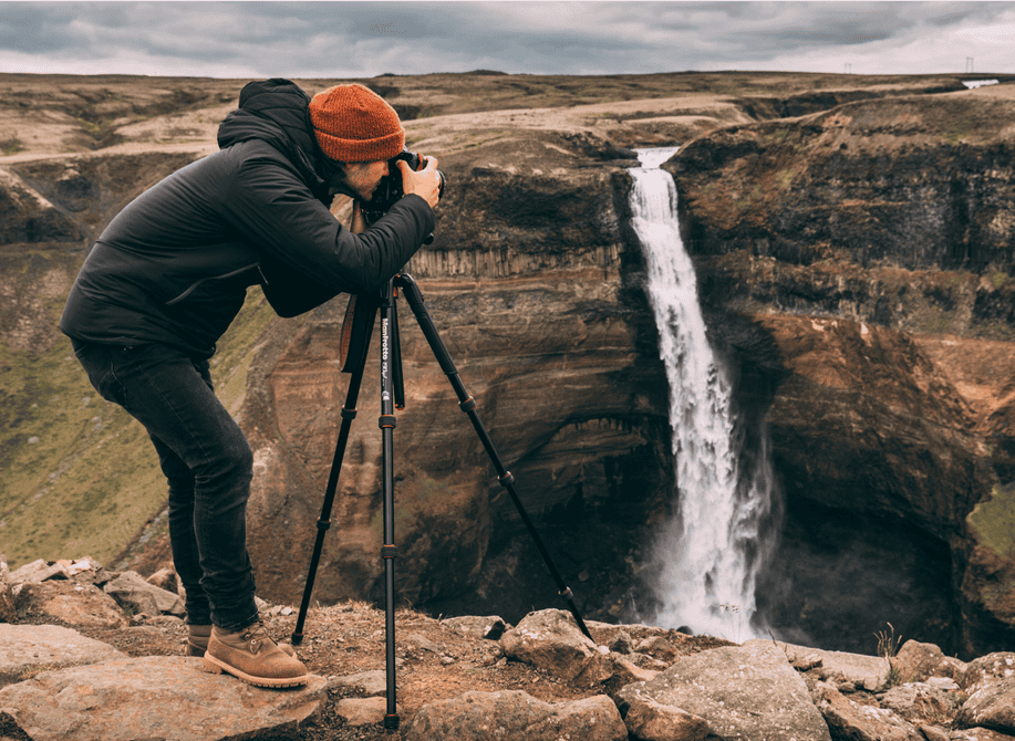 trépied photo en Islande