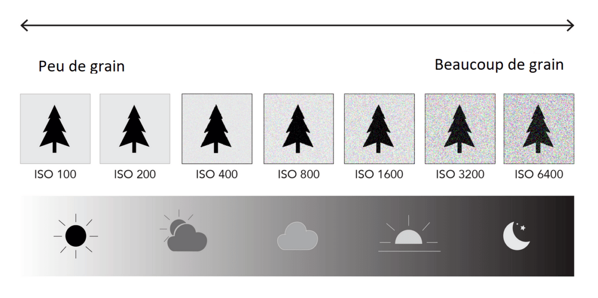 sensibilité ISO photo