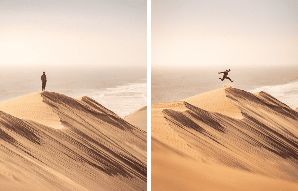 se prendre en photo seul Namibie