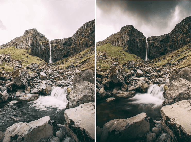 longue exposition Islande
