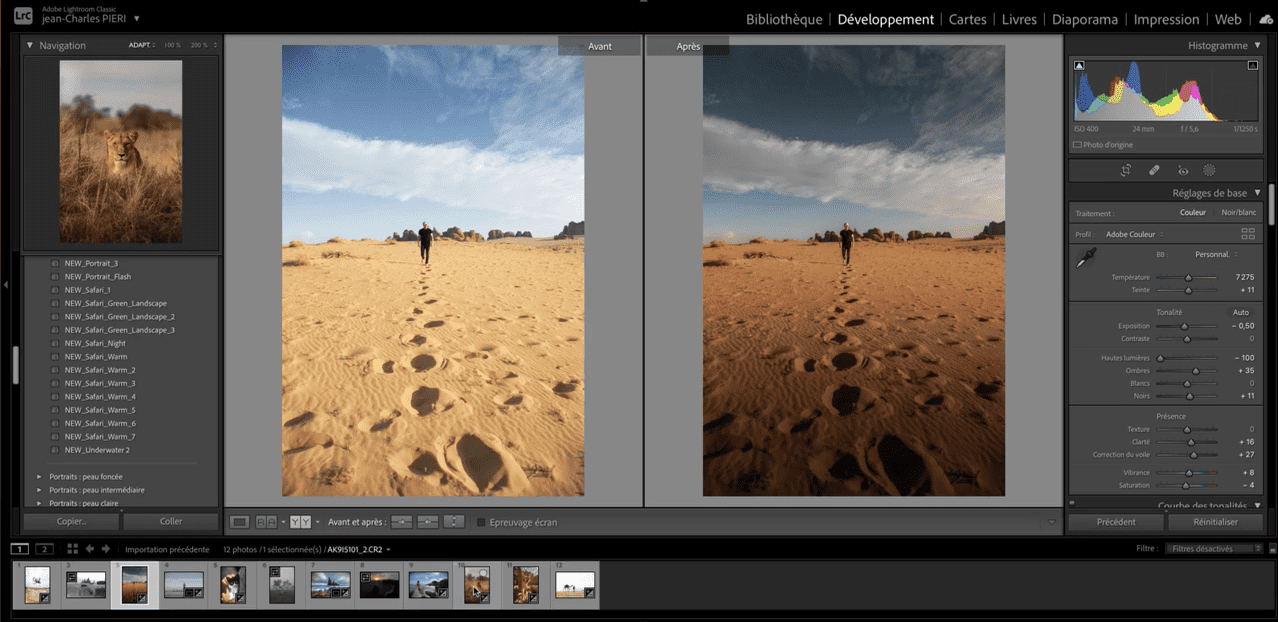 retouche lightroom JC Pieri