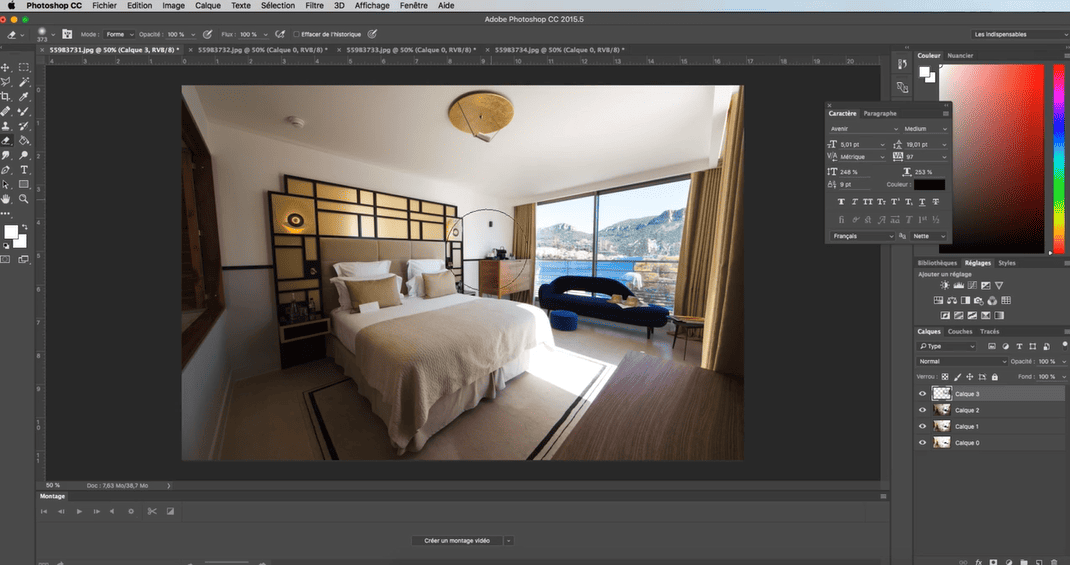 photographie immobilière post prod