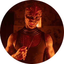 black alien rond