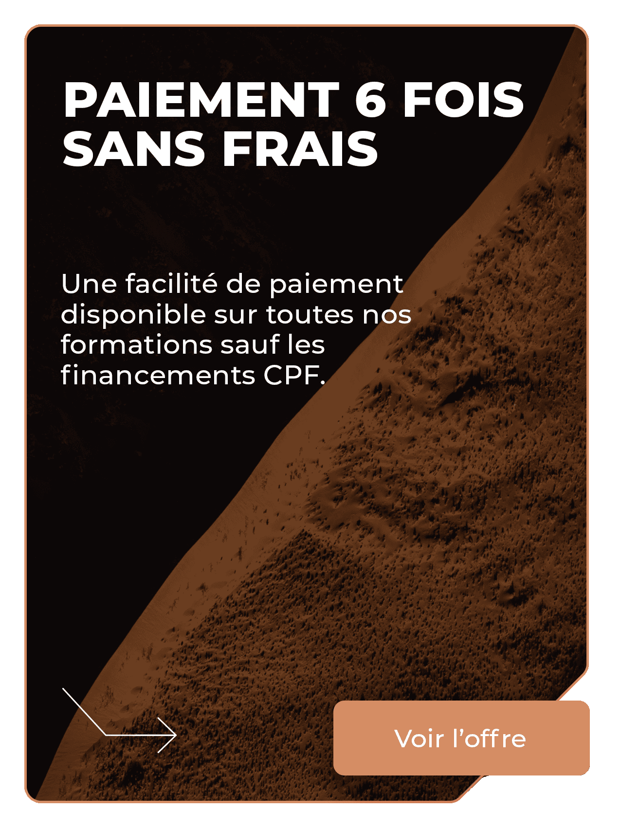 Paiements 6 fois sans frais